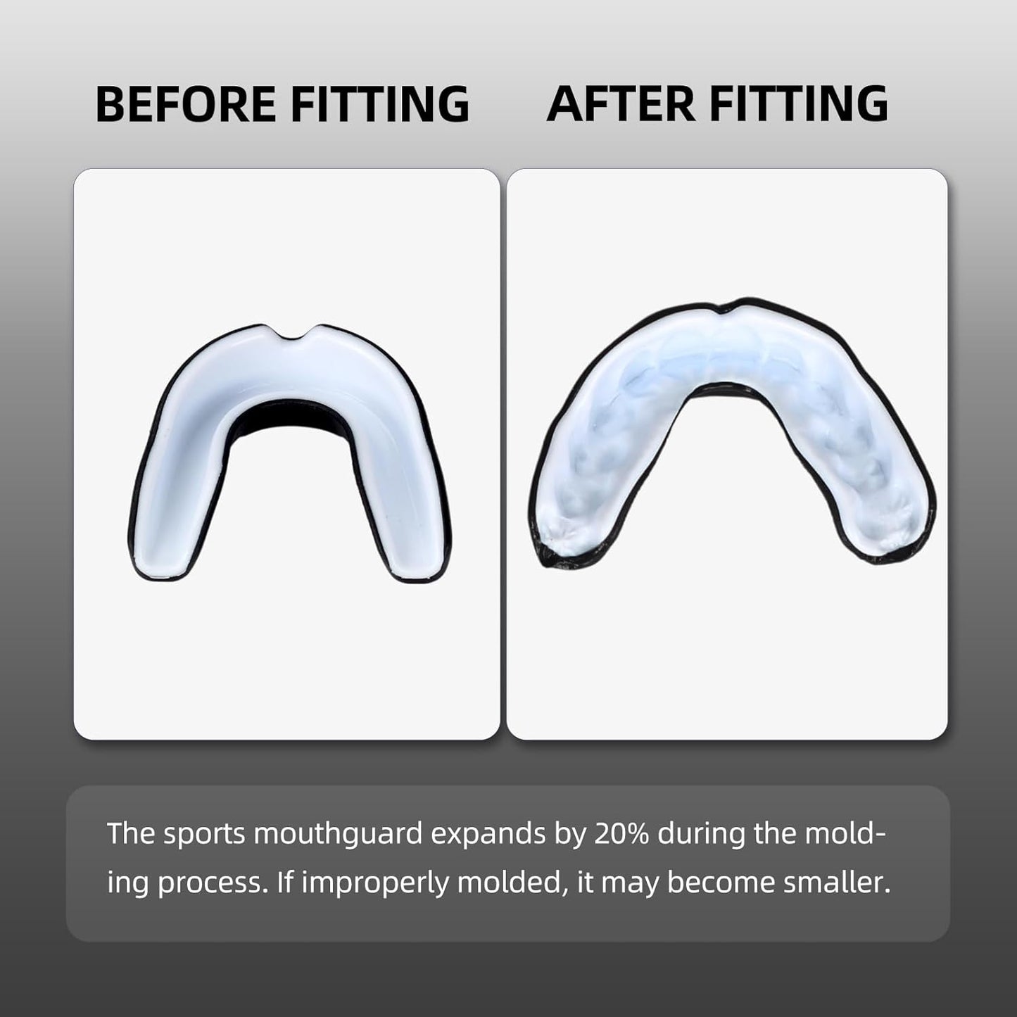 Skiennix Sports Mouthguard - 6 Pack Kids & Youth Protective Gear with Case for Boxing, MMA & More | Size L