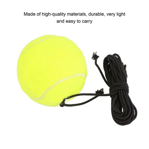 Luatoxry Tennis Trainer Rebound Ball, 75g Garage Tennis Ball Parking Aid with 3.65m Elastic String, Self Learning Tether Tennis for Beginners and Intermediate Players, 1Pcs