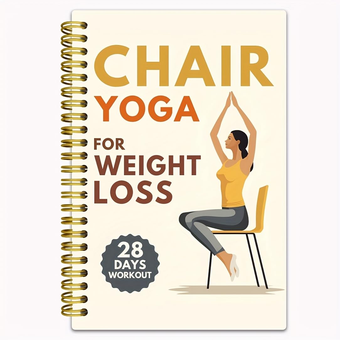 28-Day Yoga Weight Loss Plan & Fitness Journal - Daily Workout Log with Yoga Routines and Progress Tracker, 5.5"x8.3" Compact Book