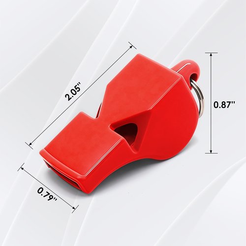 50 Pack Emergency Whistles with Lanyard Red Safety Whistle for Lifeguard Outdoor Emergency Camping Hiking Boating Loud Signaling Whistles