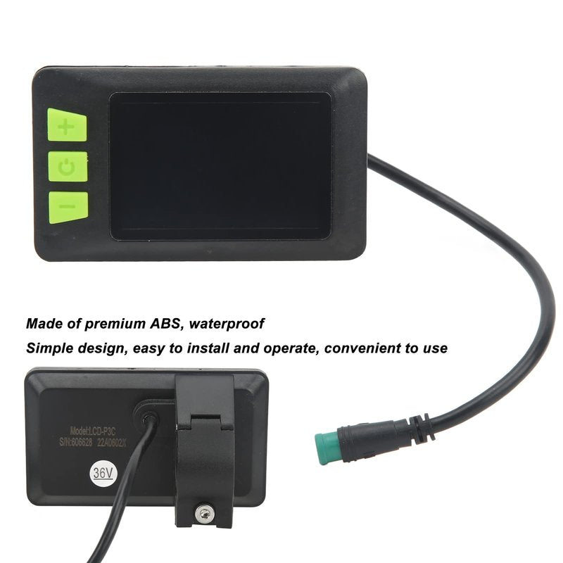 Alomejor Electric Scooter Speedometer, Compact Real-time LCD Display Scooter Meter 22.5mm ABS Design for Urban Commuters Short-Distance Travel City Exploration