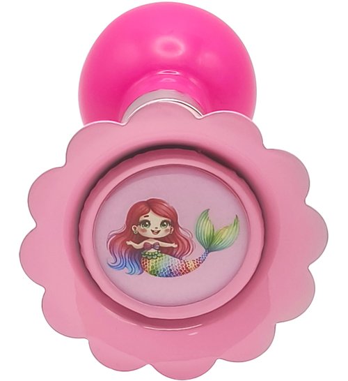 YeloYolker Kids Bike Horn, Cute Bicycle Handlebar Air Horn for Girls, Toddlers Universal Bike Accessories for Tricycle, Balance Bike, Scooter(Rainbow Mermaid)