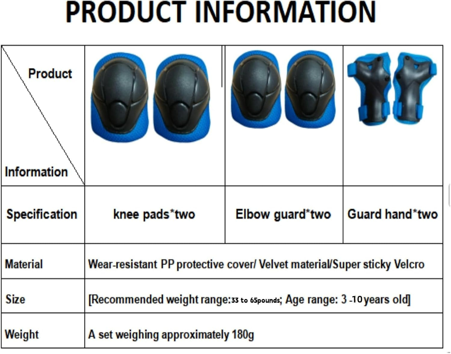 SHENMOREN Kids Protective Gear Set - Knee Pads, Elbow Pads & Wrist Guards for Ages 3-10 | Ideal for Skating, Cycling & Rollerblading