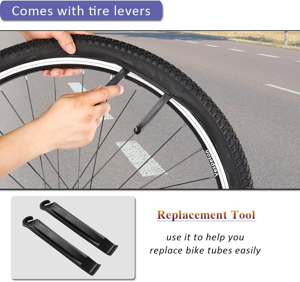Skiennix 27.5 Inch Bike Tubes - Premium Butyl Rubber with AV48mm Schrader Valve | 2 Pack for Mountain & E-Bikes