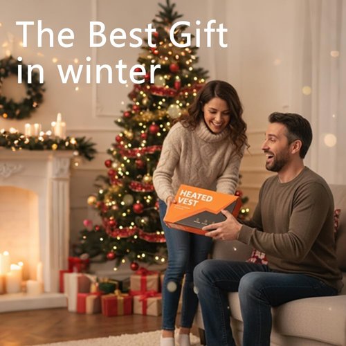 Heated Vest for Men and Women, Heated Jacket Waterproof for Winter Outdoor Work Hunting Camping Hiking Skiing, Gifts for Christmas, Washable, M