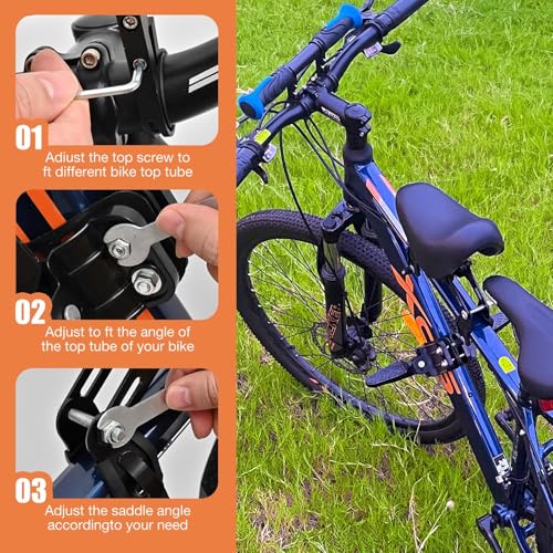 Kids Front Mount Bike Seat for Toddlers 2-5 Years - Adjustable
