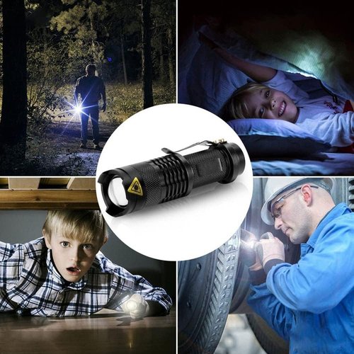 KOMI LED Flashlights - High Lumens 5-Pack | Waterproof, Adjustable Focus for Outdoor & Emergency Use