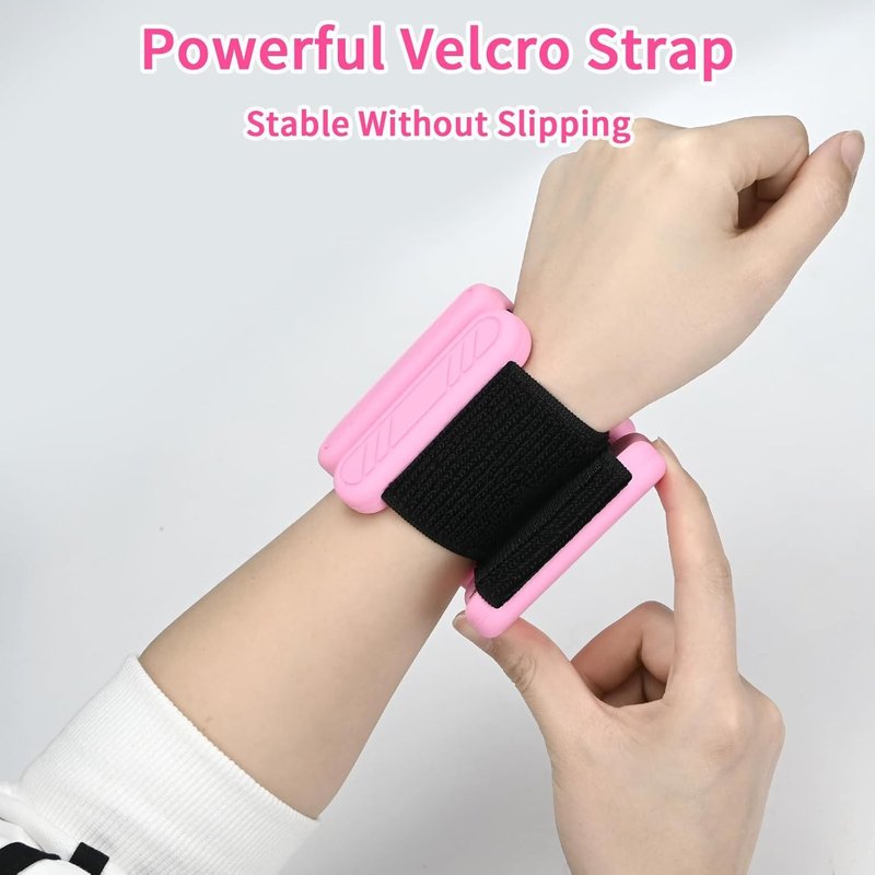 Wrist & Ankle Weights for Women, Adjustable Weights for Leg & Arm,Wearable Ankle Weights for Pilates, Walking, Yoga, Dance, Barre,Gym (Pink, 2LB（1LB + 1LB）)