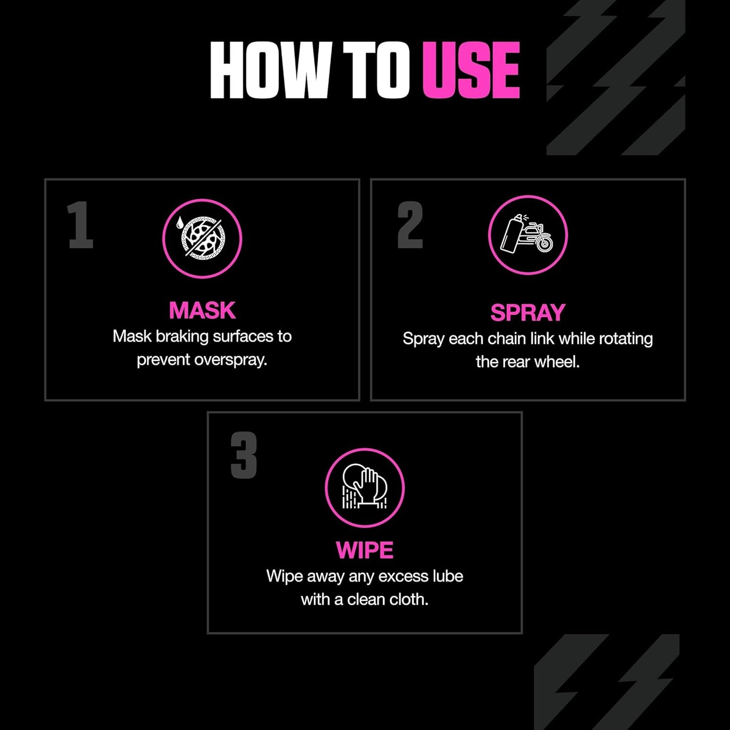 Muc Off All-Weather Motorcycle Chain Lube - Premium 400ml Motorbike Chain Lubricant Spray