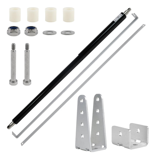 TB200B Hydraulic Heavy Duty Gate Closer for Outdoor Gate 50 to 140 Pounds in Weight, 40 to 64 Inches in Width Suitable for Farms, Pastures, Open Stadiums, Home Yards (Black)