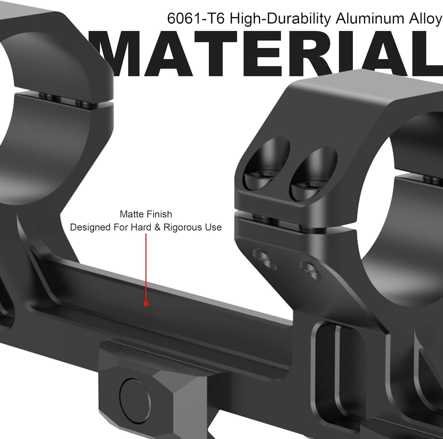 Victoptics 30mm Picatinny Scope Mount - Extended Design for Enhanced Stability and Accuracy