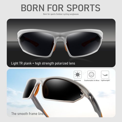 BIRCEN Polarized Sunglasses for Men UV - Protection Classic Shades for Driving Sports Fishing with Al-Mg Metal Frame