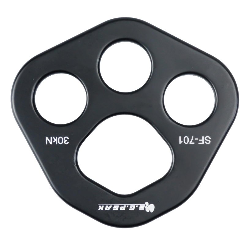 SEPEAK 30kN Rigging Plate, Force Divider Plate Bear, Anchor Multipliers Connector Gear for Yoga Hammock Descender Rock Climbing