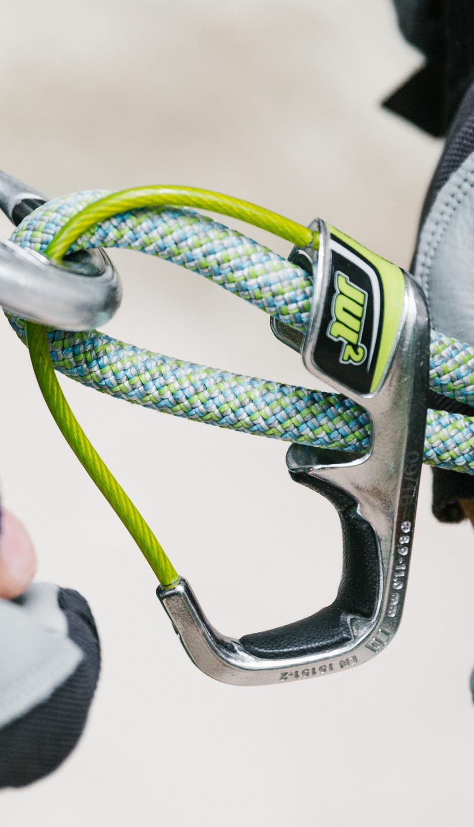 Edelrid Jul 2 - Aseguradores escalada - verde/Plateado 2017