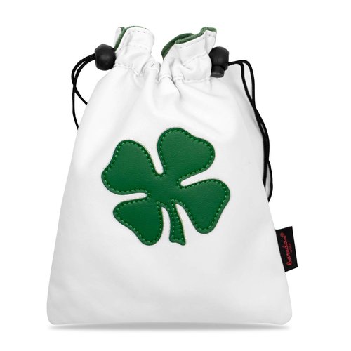 Golf Valuables Pouch Leather Tee Pouch with Drawstrings - Golf Ball Bag for Men & Women