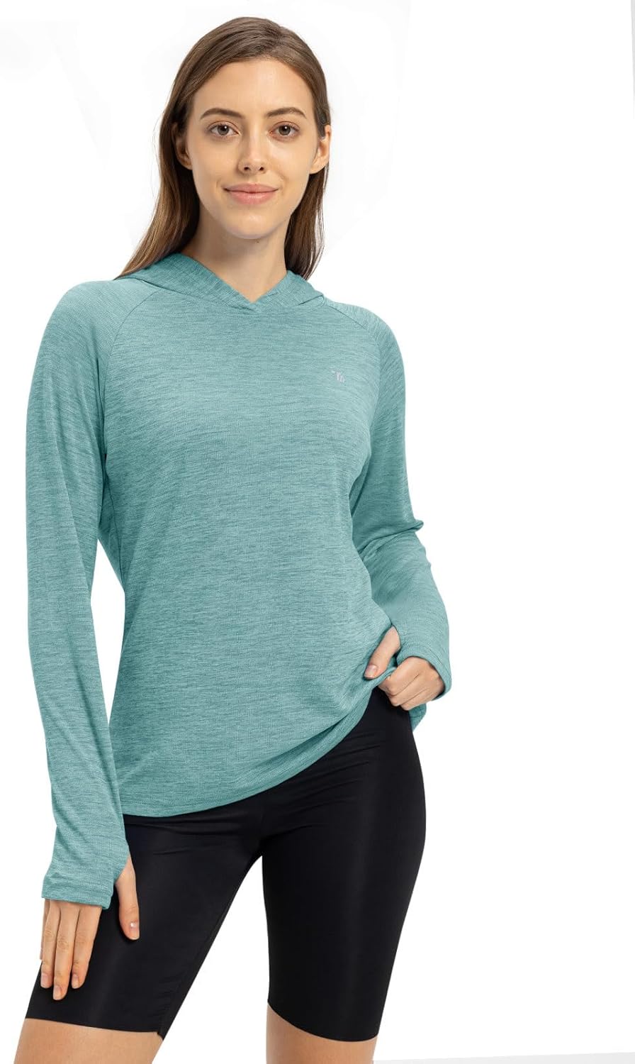 TBMPOY Women's Sun Protection Hoodie - UPF 50+ Long Sleeve Lightweight Fishing & Hiking Shirt