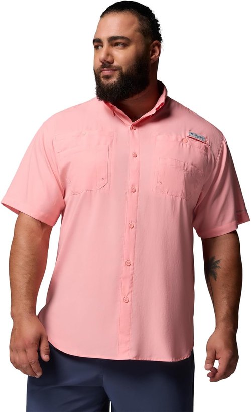Columbia Men’s PFG Tamiami II Short Sleeve Shirt - Lightweight, Quick-Dry Fabric | Perfect for Fishing and Outdoor Activities