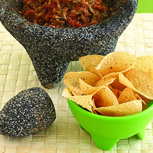 3-Piece Colorful Plastic Salsa Dish Set - 10 Oz Serving Bowls for Parties