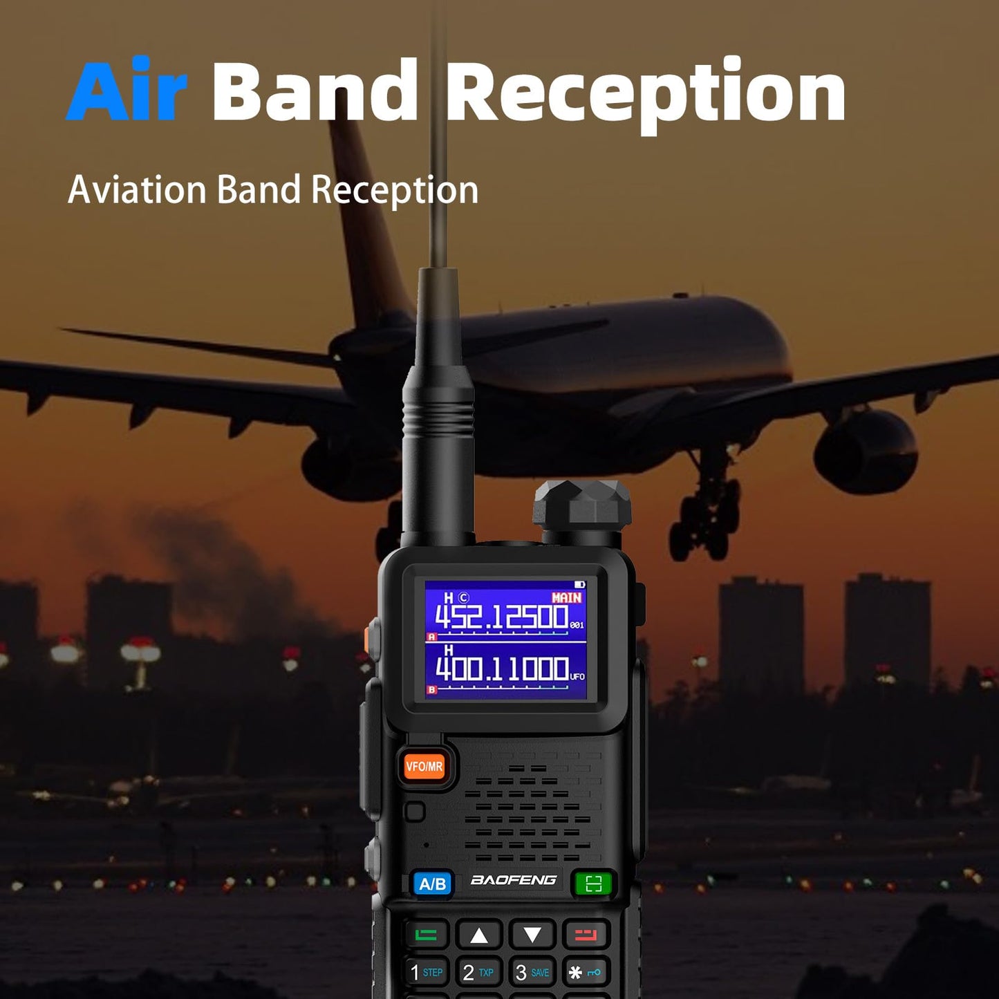 Baofeng Radio UV-5RM Ham Radio Handheld UV5R Walkie Talkies Long Range with NOAA Weather | Rechargeable |Programming Cable & Earpiece | 999 Channels for Emergency,Survival,Hunting,Camping(2 Pack)