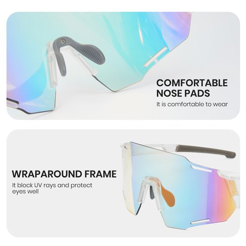 Cyxus Photochromic Cycling Running Glasses for Men Women Sunglasses Sport MTB UV400 Protection 1201