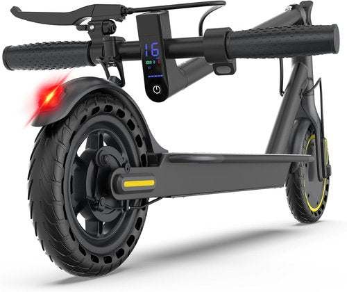 Maxshot Electric Scooter - 350W/500W Motor, 19-22 MPH Speed, 15-28 Miles Range, Foldable Design | Smart APP & Dual Braking Systems