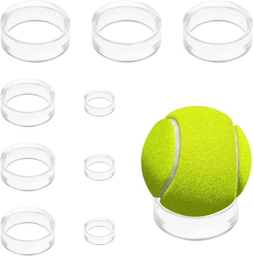 9Pcs Clear Acrylic Baseball Display Stand - Versatile Holder for Golf, Softball, Tennis Balls | 3 Sizes