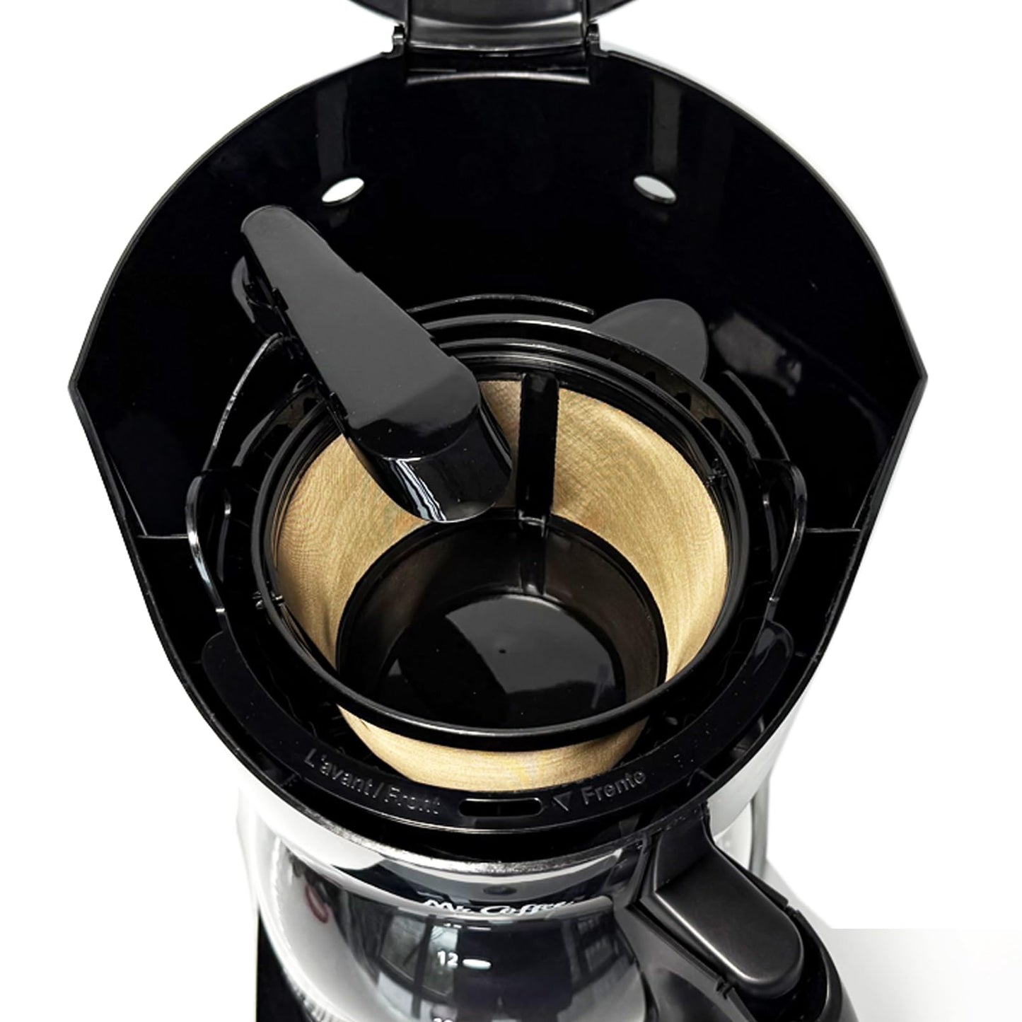 2-PACK Gold Reusable 8-12 Cup Basket Coffee Filter for Mr. Coffee Coffee Makers and Black & Decker Coffee Maker