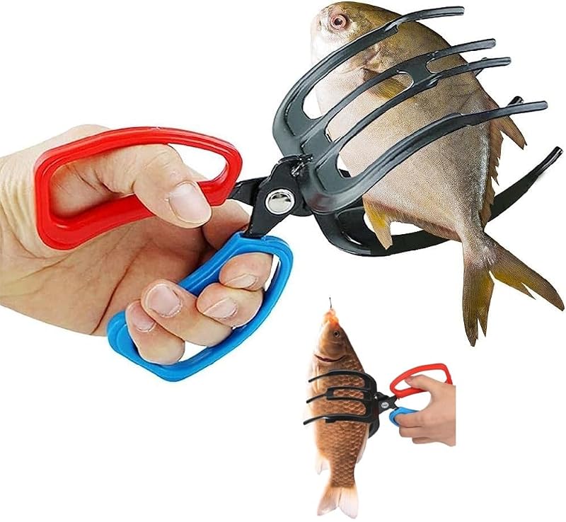 3-Claw Fish Gripper Pliers - Durable Fishing Tool for Easy Catch & Release