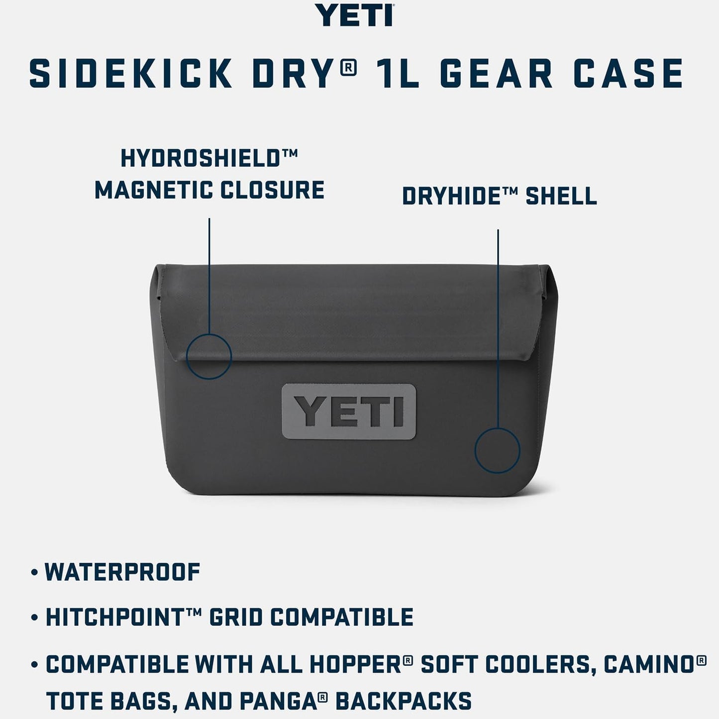 YETI Sidekick Dry Waterproof Gear Case - Durable Storage Bag for Outdoor Adventures