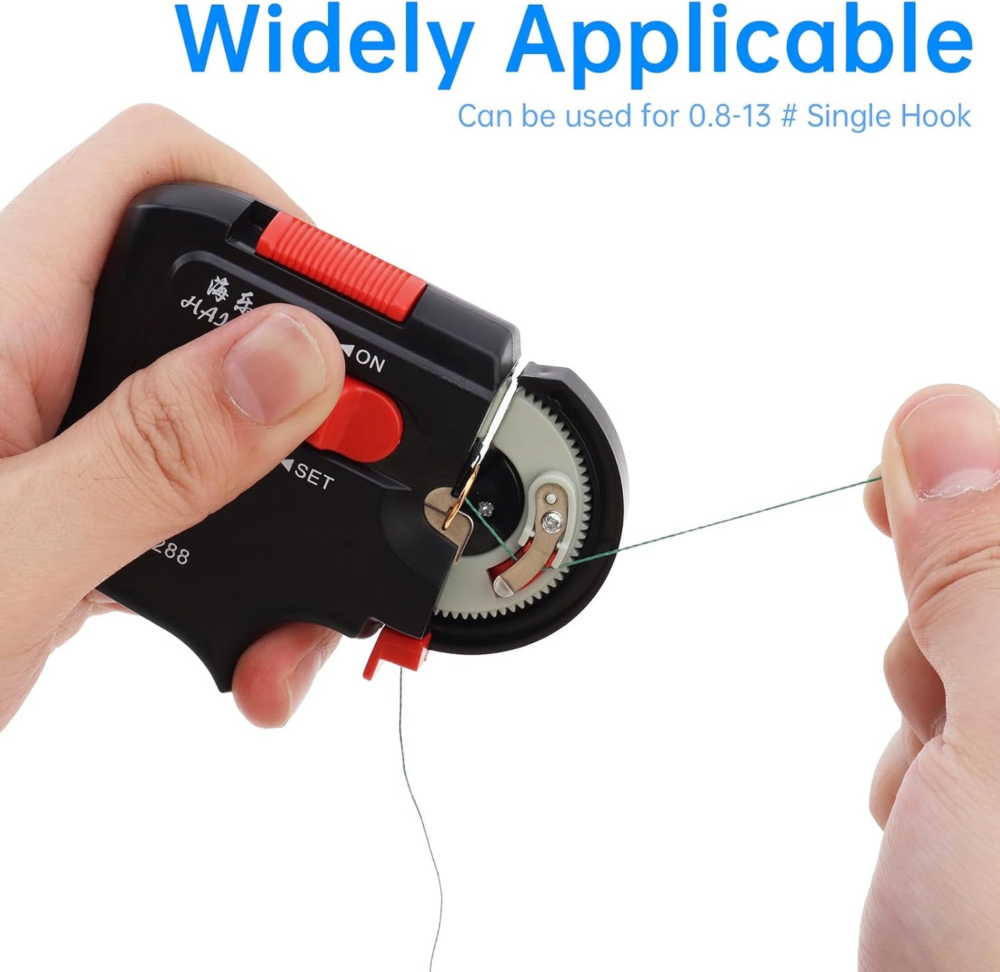 OriGlam Electric Fishing Hook Tyer Machine - Fast Automatic Knot Tying Device for Anglers