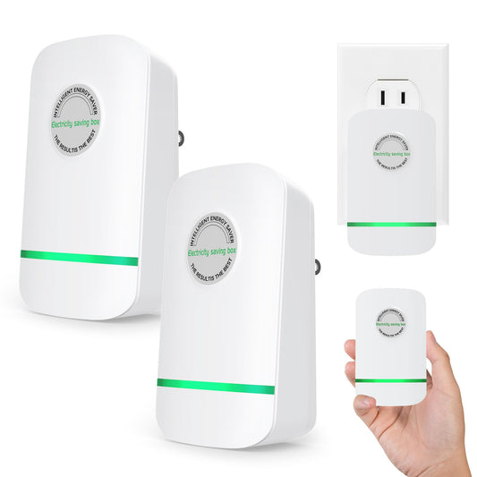 Pro Energy Power Saver, 2025 Stop Watt Energy Saving Device, Intelligent Pro Energy Savers Plug in, Stopwatt Powersaver Electricity Saving Box for Household Office, Reduces Energy Costs, 2Pack