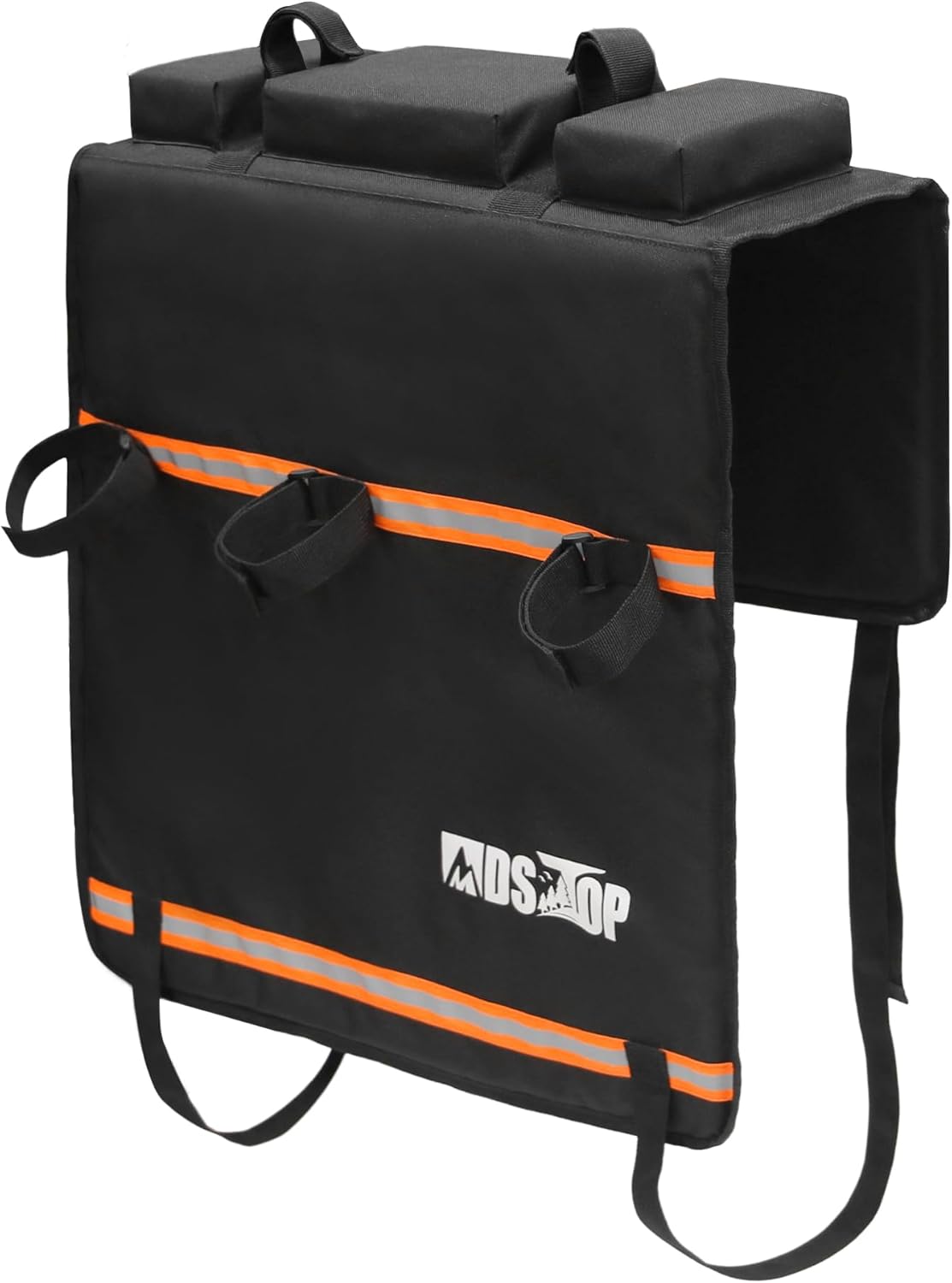 MDSTOP Tailgate Pad - Mountain Bike Protector with Reflective Strips | Scratch Resistant for 2 Bikes (Black, M)