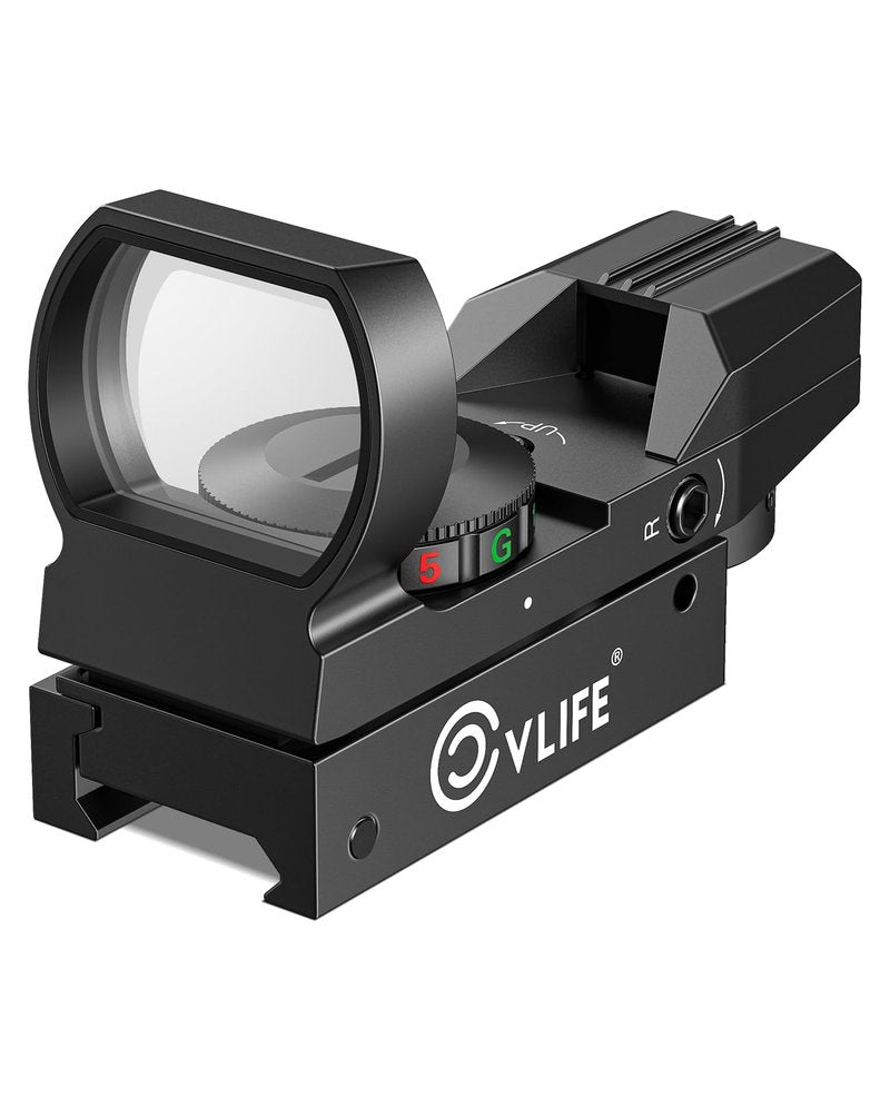 CVLIFE FoxSpook Motion Awake Multi Reticle Green & Red Dot Sight, Reflex Sight for Picatinny, Absolute Co-Witness Red Dot Optics Scope with 31×21mm Large Window