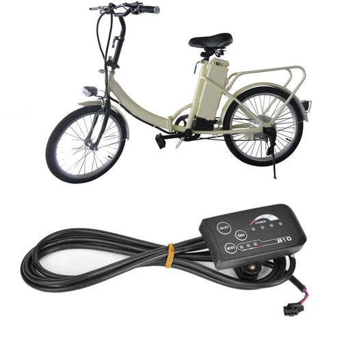 Ejoyous Electric Bikes LED Display, Ebikes LCD Control Panel Speed Controller with 5 Wire Cable for Electric Scooter Modification Accessories