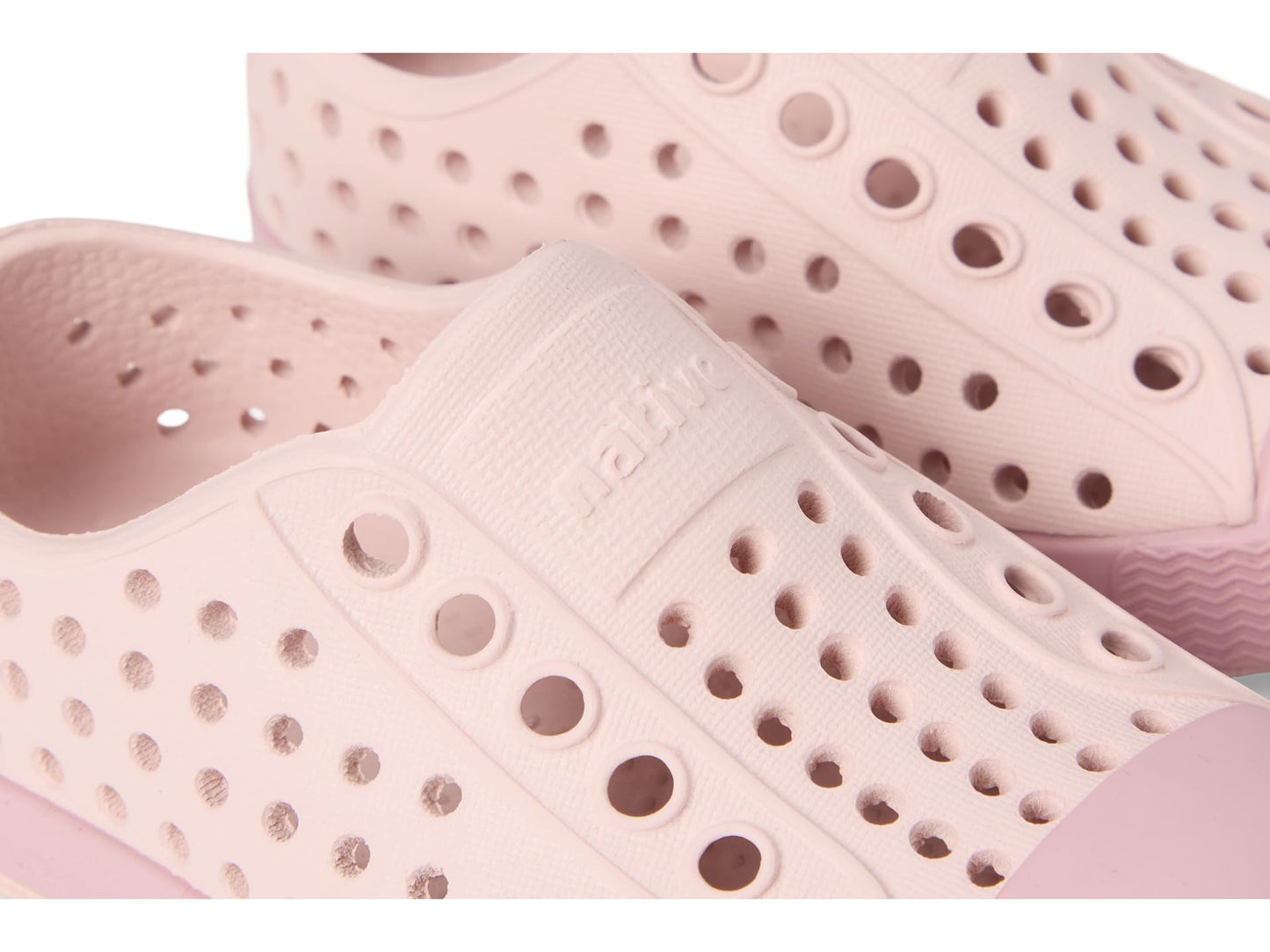 Native Shoes Unisex-Kids Jefferson Sneakers, Dust Pink/Balos Pink, 11 Little Kid