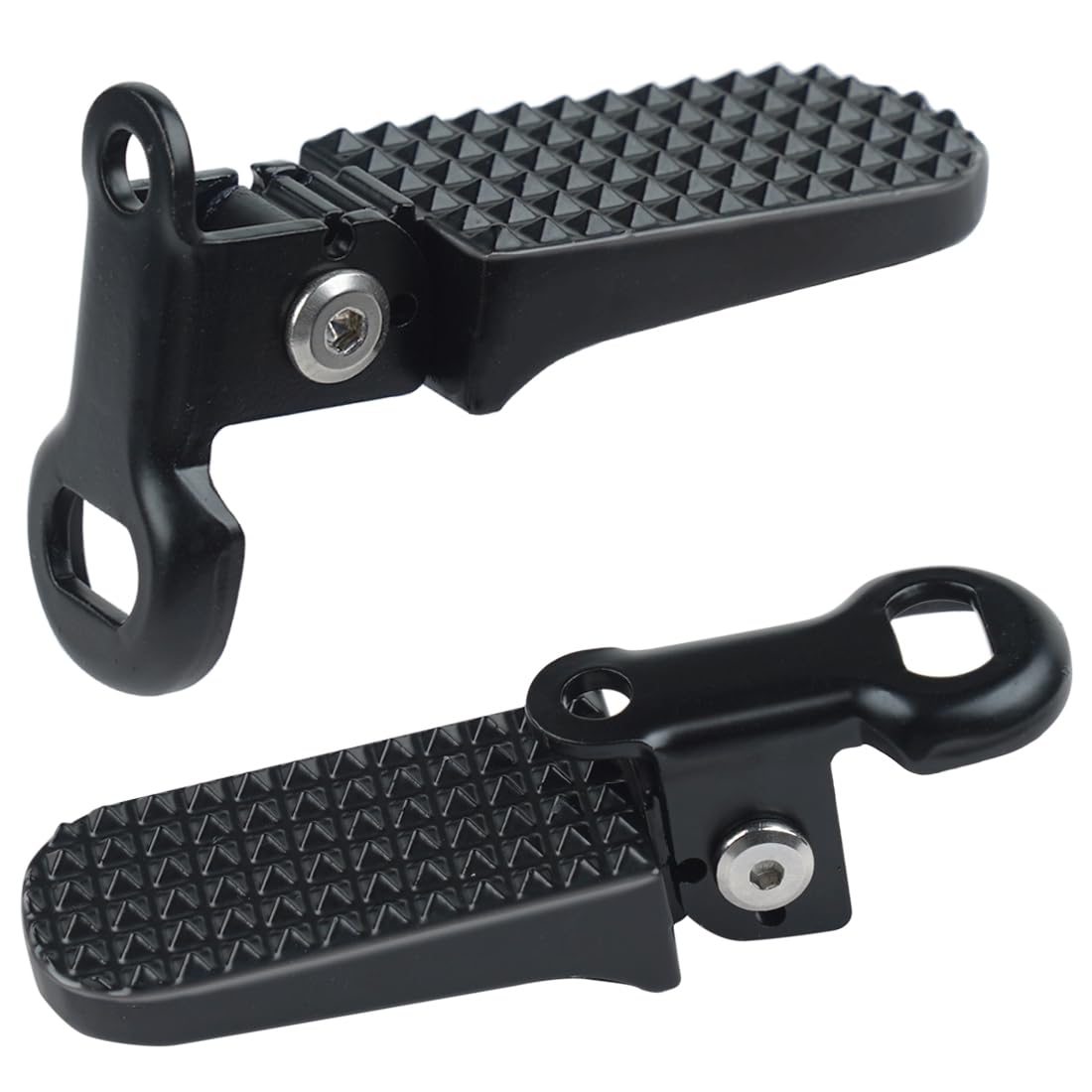1 Pair Bike Rear Pedals,Aluminium Alloy Bike Pegs, Mini Folding Bicycle Foot Pegs,Rear Seat Footrest Pedals for Mountain Bike E-Bike