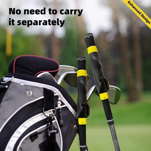 Enaud Golf Grip Trainer - Grip Trainer for Golf Swing Technique Used to Strengthen The Correct Grip Skills,Improve Swing Skills and Precision (Yellow)