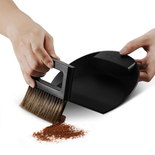 MHW-3BOMBER Small Coffee Brush, Hand Broom and Dustpan Set, Magnetic Small Brush and Dustpan Set Soft Bristles, Dust Pan Brush for Home Kitchen Coffee Counter Office, B5188B