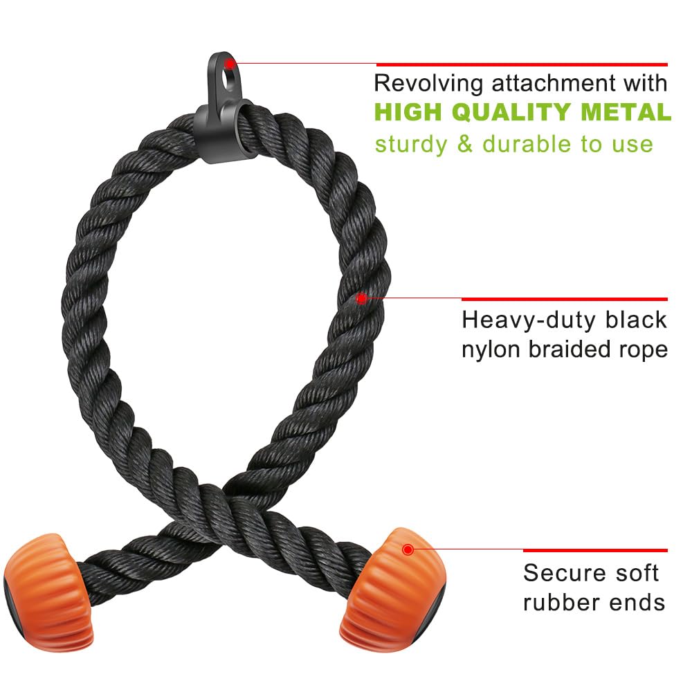 SELEWARE Cable Machine Attachments Set LAT Pulldown Attachments
