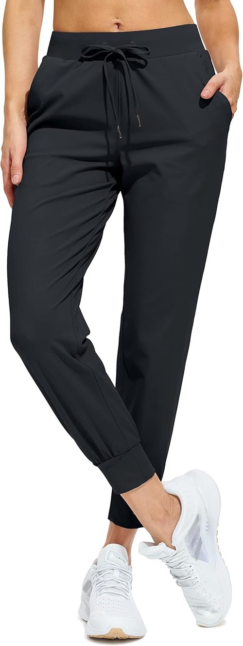 Libin Women's Athletic Joggers - Tapered Sweatpants with Pockets | Available in Petite, Regular, Tall