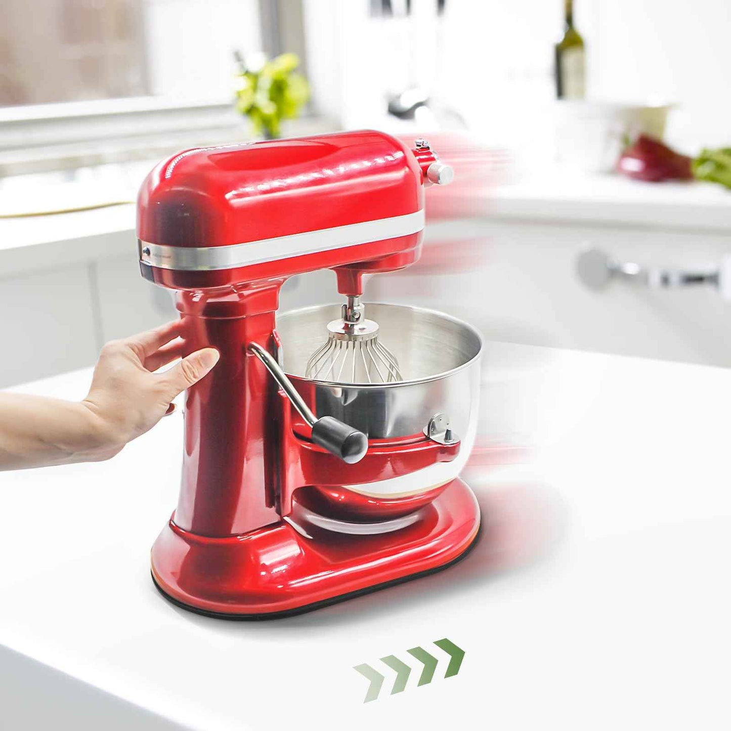 Mixer Slider Mat for Kitchen Aid 5-8 Qt Bowl Lift Stand Mixer, Counter Sliding Mat Kitchen Appliance Sliding Tray for Kitchenaid 5-8 Qt Professional Mixer Countertop Storage Accessories Moving Board