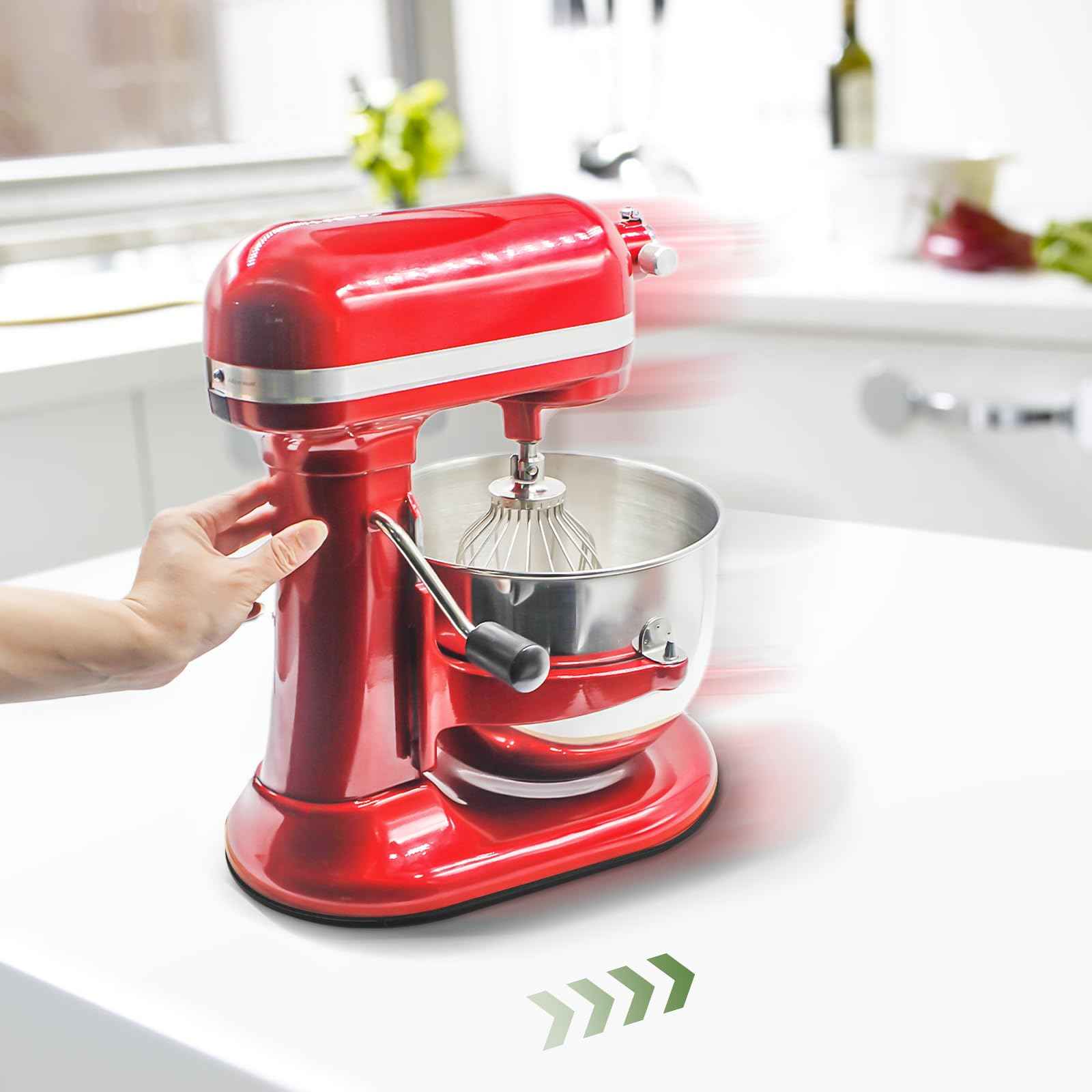 Mixer Slider Mat for Kitchen Aid 5-8 Qt Bowl Lift Stand Mixer, Counter Sliding Mat Kitchen Appliance Sliding Tray for Kitchenaid 5-8 Qt Professional Mixer Countertop Storage Accessories Moving Board