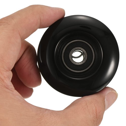PATIKIL 55mm Skateboard Wheel with Bearings ABEC-9, 4 Pack Street Wheels for Skateboards Cruiser Wheel Replacement 80A, Black