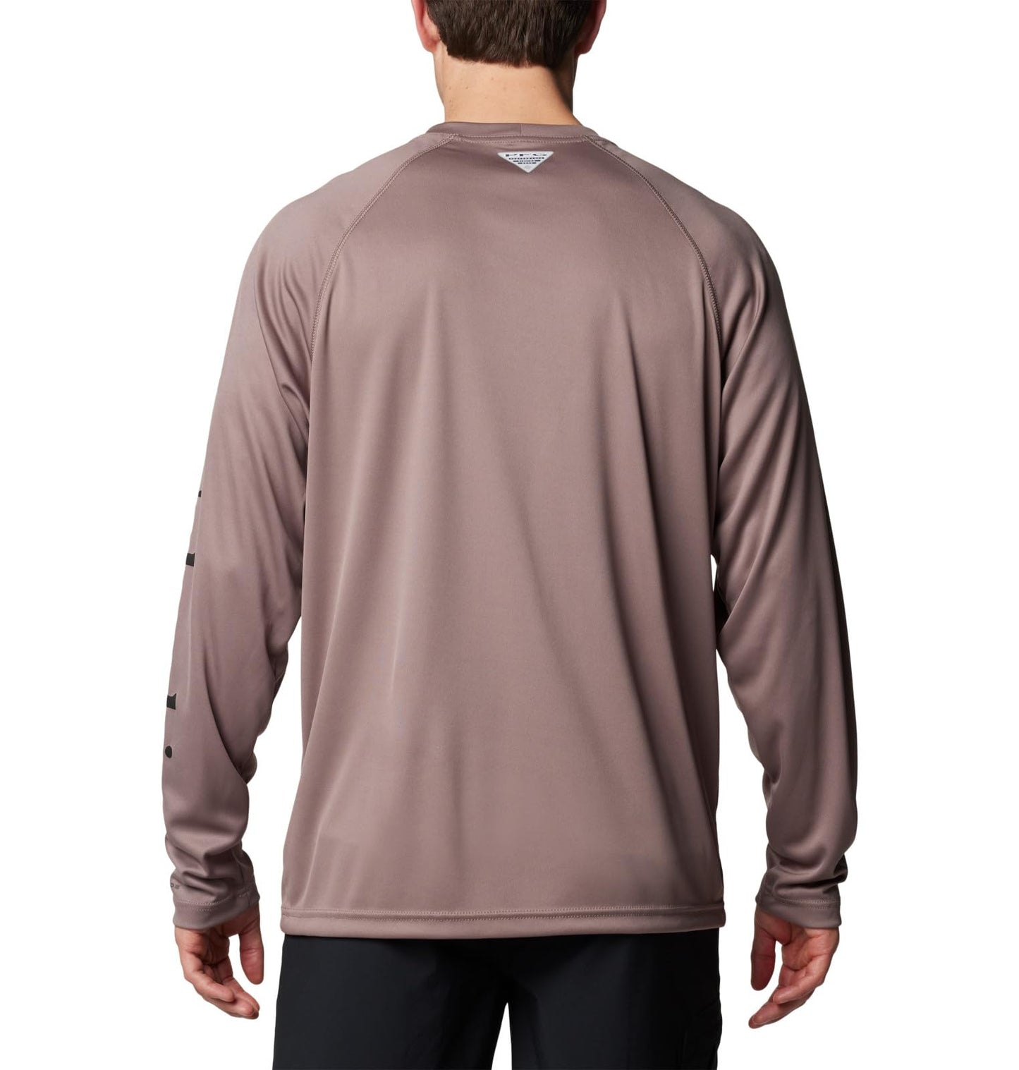 Columbia Men's Terminal Tackle Long Sleeve Shirt, Iron/Black Logo, Medium