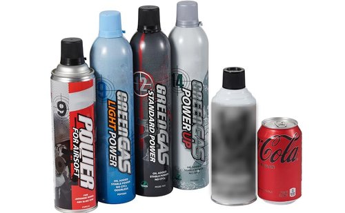 Lancer Tactical 560ml/18.9oz 14kg Powerful Green Gas High PSI G-1200 for Airsoft Pistol, Airsoft Rifle, Air Gun (Silicone Oil) -Pack of 4