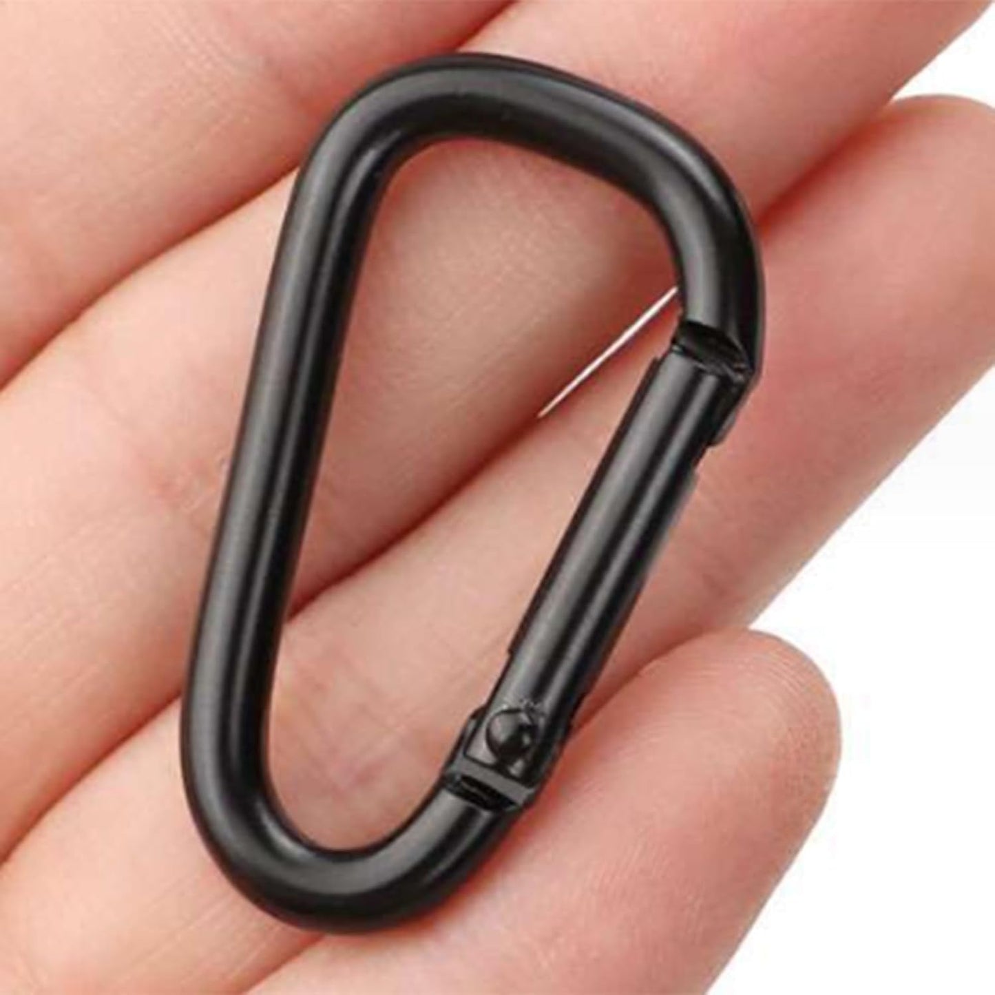5PCS Aluminum Alloy Carabiner Clips, Locking Spring Clips for Outdoor Camping Hiking Keychains | Heavy Duty D-Ring Hooks