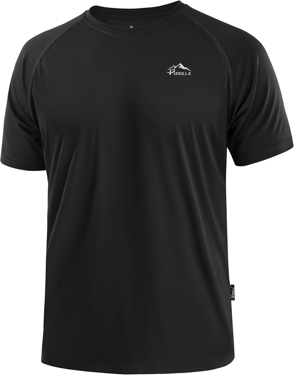 Pudolla Men's Rashguard Swim Shirt - UPF 50+ Sun Protection | Quick-Dry Lightweight Beach Wear
