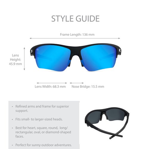 Knockaround Flight Paths Sport Sunglasses for Men & Women - Wraparound Sunglasses - UV400 Protection - Golf, Baseball & Cycling