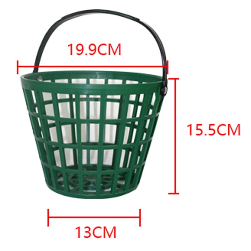 SM SunniMix Unbreakable Golf Ball Basket, Golfball Container with Handle Ball Holder Contains 25/50/100 Balls Range Accessories - Holds 50 Balls