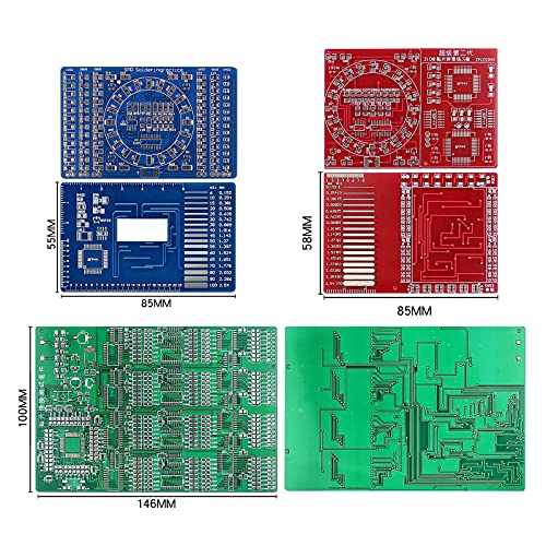 Soldering Practice Kit,3 Kits SMD SMT Weldering Skills Training Board(Soldering-All)